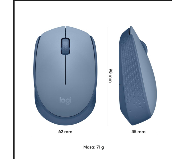 Logitech M171 jasnoniebieska - 1126628 - zdjęcie 12